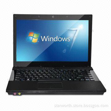 14.1-inch Netbook with Intel Atom CPU, Wi-Fi and DVD ROM